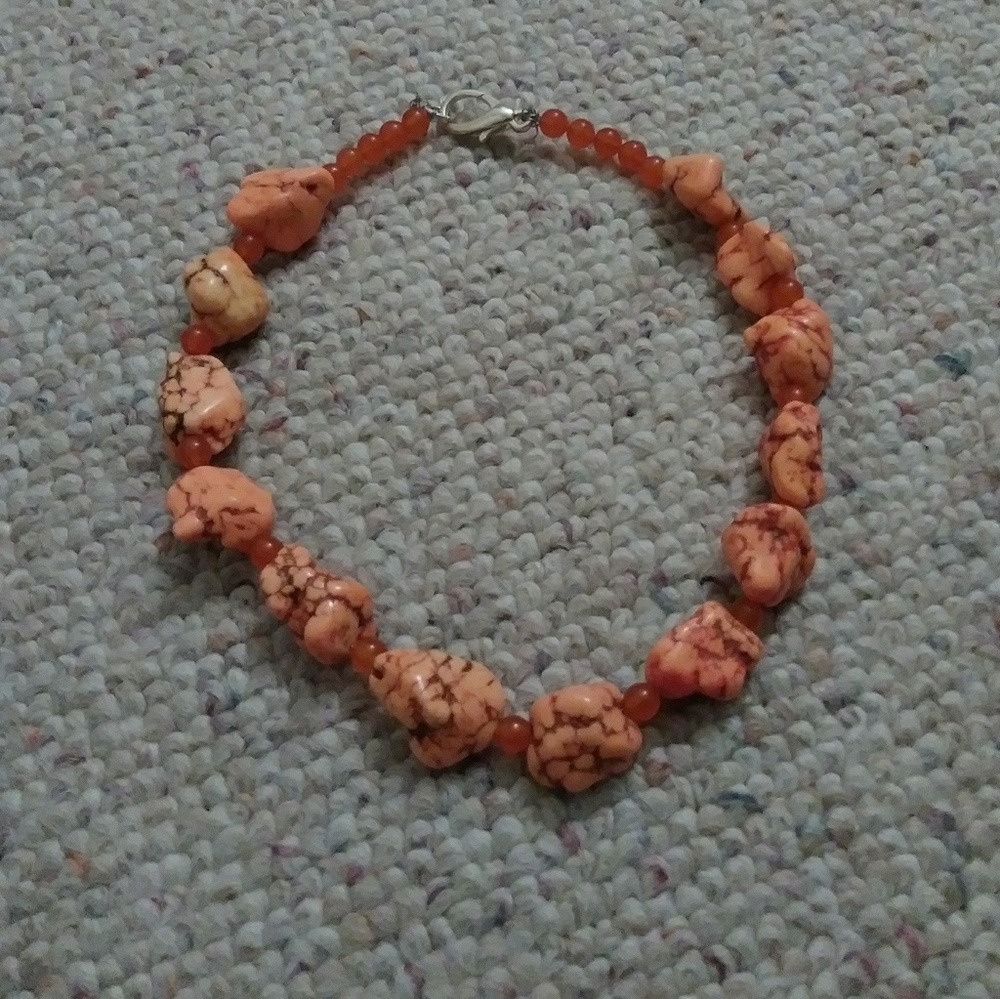 ***3 for $9*** NWOT Orange Stone Necklace